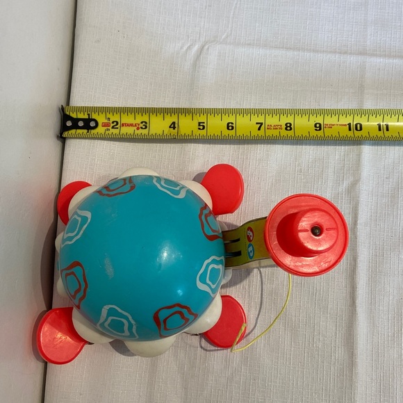 Vintage Fisher Price Tip Toe Turtle #773 Pull Toy - Picture 7 of 8